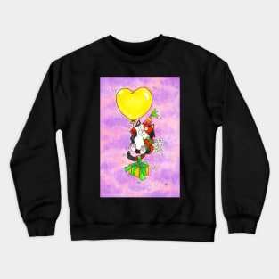 Happy Birthday Calico Cat Crewneck Sweatshirt